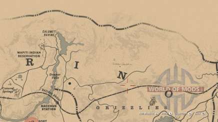 Map of the witch hut in RDR 2