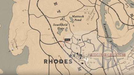Location of the cursed road in RDR 2
