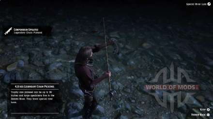 Legendary striped pike in RDR 2: where to look and how to fish