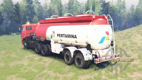 Color Pertamina for KAMAZ 6520 for Spin Tires