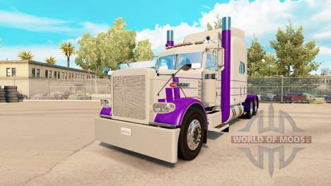 Skin Purple & Gray for the truck Peterbilt 389 for American Truck Simulator