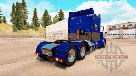 Skin Blue and Gray for the truck Peterbilt 389 for American Truck Simulator