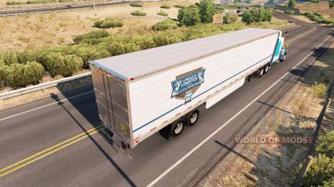 Skin Uncle D Logistics reefer trailer for American Truck Simulator