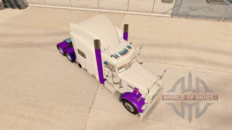 Skin Purple & Gray for the truck Peterbilt 389 for American Truck Simulator