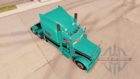Skin Turquoise black for the truck Peterbilt 389 for American Truck Simulator