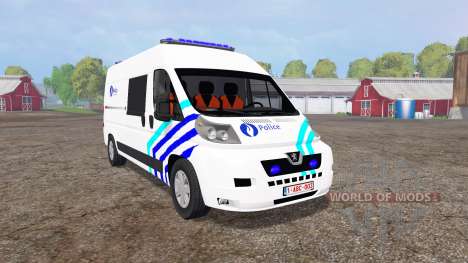 Peugeot Boxer Police vitre v1.1 for Farming Simulator 2015