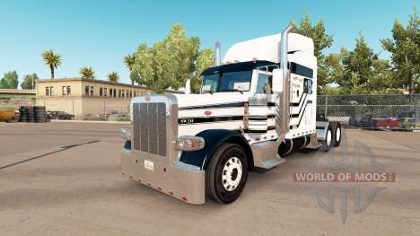 Three stripes skin for the truck Peterbilt 389 for American Truck Simulator