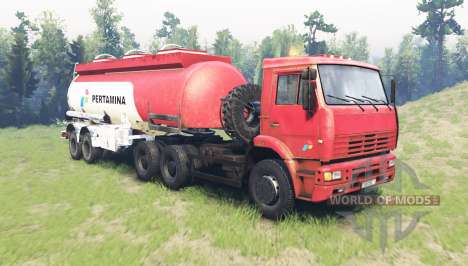 Color Pertamina for KAMAZ 6520 for Spin Tires