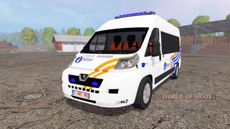 Peugeot Boxer Police vitre for Farming Simulator 2015