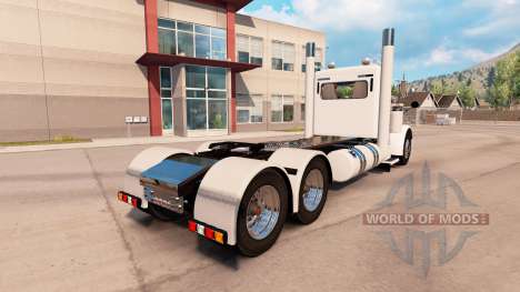 Villager white skin for the truck Peterbilt 389 for American Truck Simulator