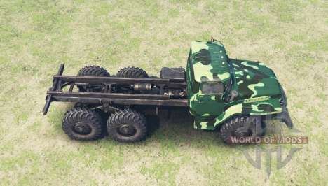 The color is Summer camouflage for Ural 4320 for Spin Tires