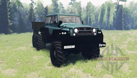 UAZ Game 6x6 for Spin Tires