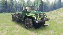 The color is Summer camouflage for Ural 4320 for Spin Tires