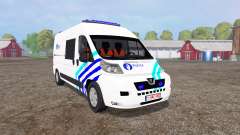 Peugeot Boxer Police vitre v1.1 for Farming Simulator 2015