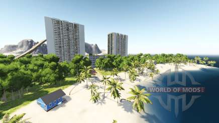 Beach front island for BeamNG Drive