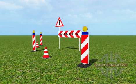 Traffic barrier v1.1 for Farming Simulator 2015