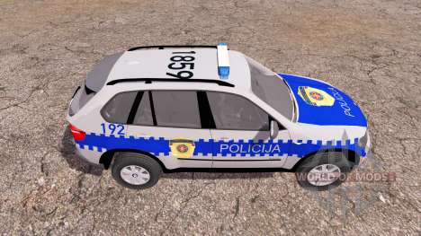 BMW X5 4.8i (E70) serbian police for Farming Simulator 2013