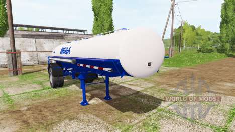 Milk tank semitrailer for Farming Simulator 2017
