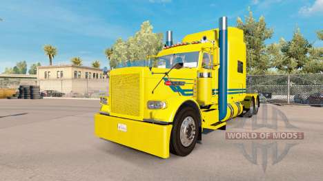 Blue streak skin for the truck Peterbilt 389 for American Truck Simulator