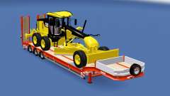 Semitrailer Caterpillar 140M v1.1 for Euro Truck Simulator 2