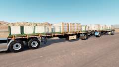 Double trailer for American Truck Simulator