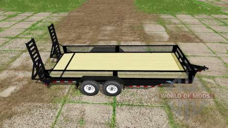 Platform trailer with sides for Farming Simulator 2017
