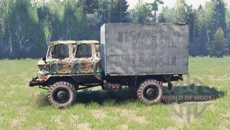 GAZ 66 double cab for Spin Tires