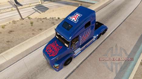 Arizona Wildcats skin for Volvo truck VNL 670 for American Truck Simulator
