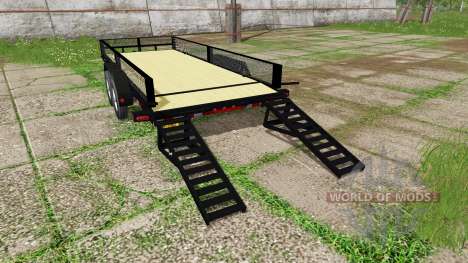 Platform trailer with sides for Farming Simulator 2017