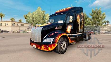 Skin Life us a gamble on the tractor Peterbilt 5 for American Truck Simulator