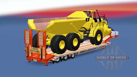Semitrailer Caterpillar 740 for Euro Truck Simulator 2