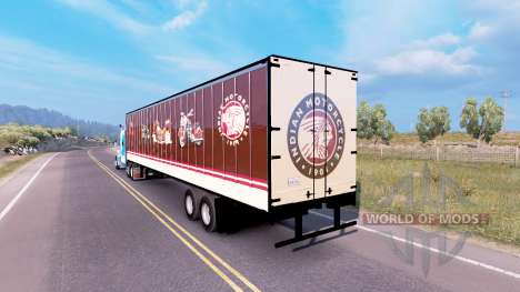 Indian Motorcycles box trailer for American Truck Simulator