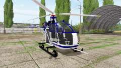 Aerospatiale SE.313B Alouette II police for Farming Simulator 2017