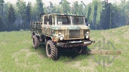 GAZ 66 double cab for Spin Tires