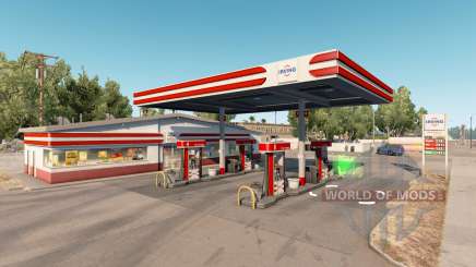 Real gas stations v1.2 for American Truck Simulator