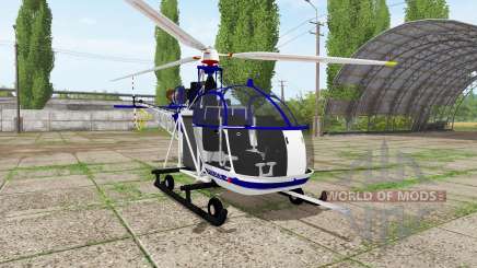 Aerospatiale SE.313B Alouette II police for Farming Simulator 2017