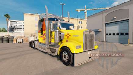 Skin New Mexico on the truck Kenworth W900 for American Truck Simulator