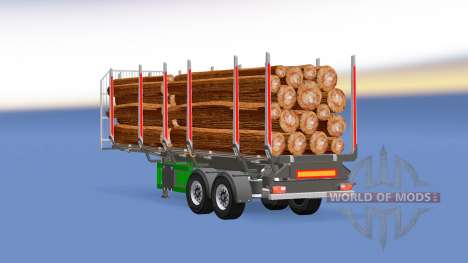 Small log trailer for Euro Truck Simulator 2