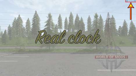 Real clock for Farming Simulator 2017