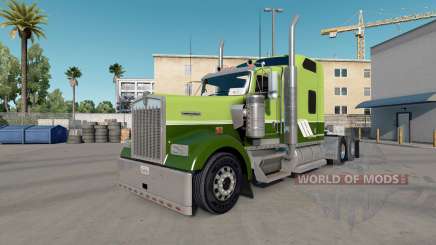 Skin Green on Green on tractor Kenworth W900 for American Truck Simulator