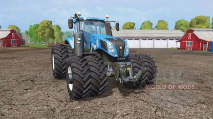 New Holland T8.320 twin wheels for Farming Simulator 2015