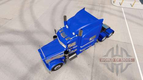 Skin Blue & Grey Metallic on the truck Peterbilt for American Truck Simulator