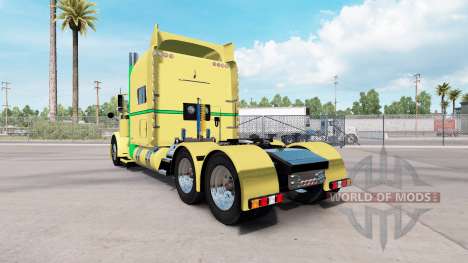 Skin Yellow Green for the truck Peterbilt 389 for American Truck Simulator
