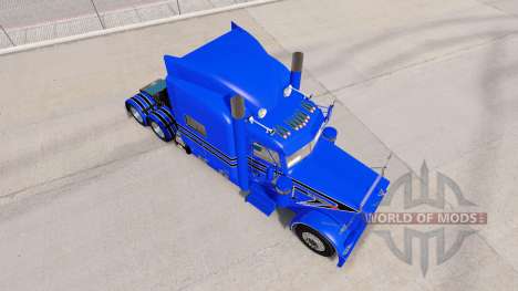 Blue Hard skin for the truck Peterbilt 389 for American Truck Simulator