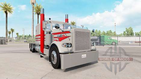Skin Grey & Red for the truck Peterbilt 389 for American Truck Simulator