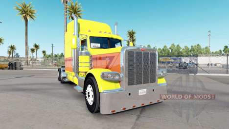 Skin Yellow Burst on the truck Peterbilt 389 for American Truck Simulator