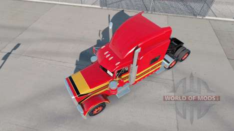 Skin Baby Red on the truck Peterbilt 389 for American Truck Simulator
