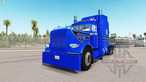 Blue Hard skin for the truck Peterbilt 389 for American Truck Simulator