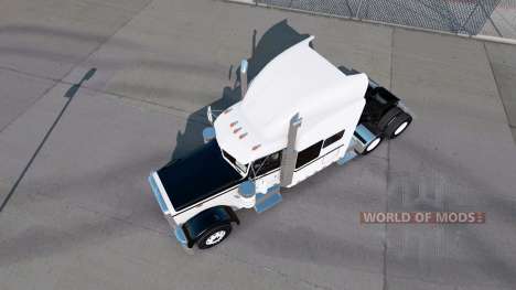 Skin Black & White for the truck Peterbilt 389 for American Truck Simulator