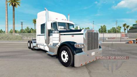 Skin Black & White for the truck Peterbilt 389 for American Truck Simulator